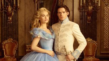 Lily James y Richard Madden en Cinderella.