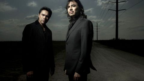 Los hermanos Gustavo y Adolfo Ángel del grupo Los Temerarios.