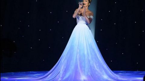 Jennifer lució como una autentica princesa.