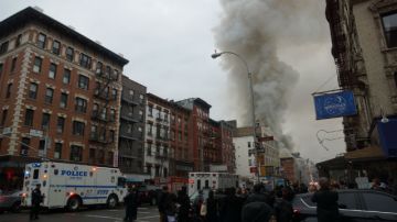 La explosón en East Village ocurrió a las 3:20 p.m.
