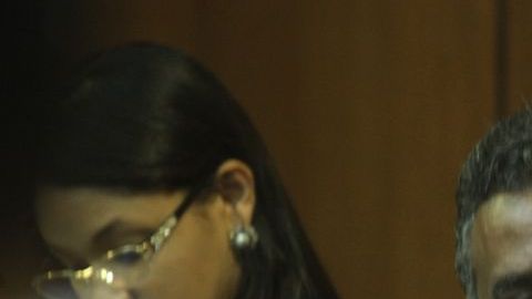 El legislador Félix Bautista reaccionó emocionado.