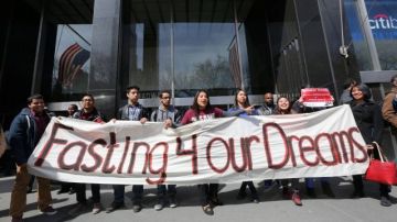 Dreamers se declararon en huelga de hambre desde la semana pasada.