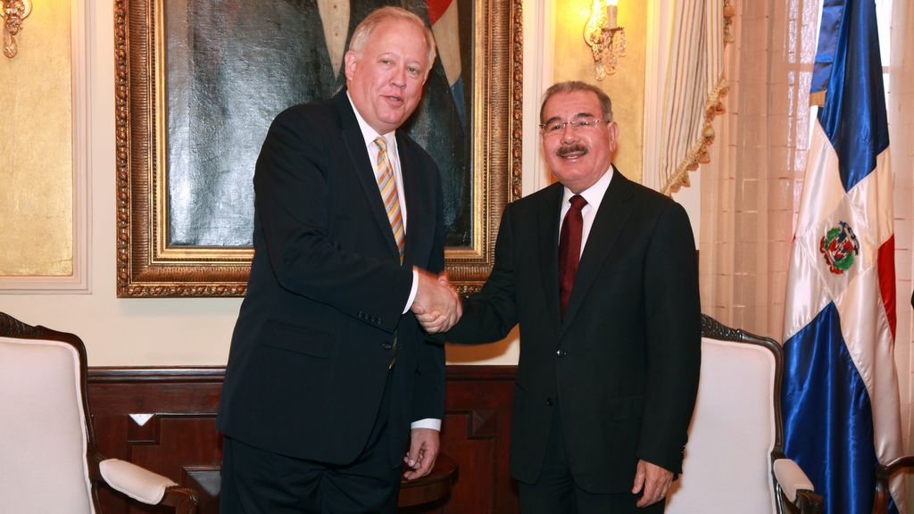 El presidente Medina recibió al funcionario estadounidense.