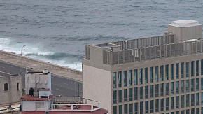La Embajada de EEUU en  La Habana, Cuba