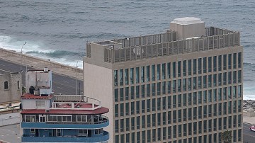 La Embajada de EEUU en  La Habana, Cuba