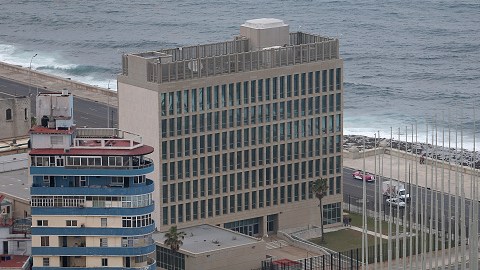 La Embajada de EEUU en  La Habana, Cuba