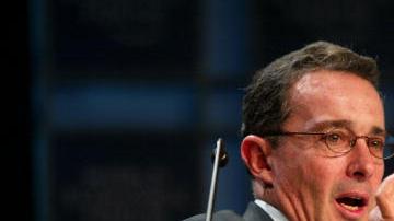 El expresidente de Colombia Álvaro Uribe Vélez.