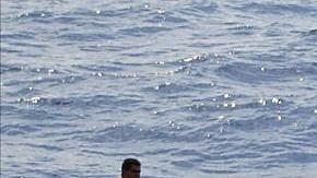 Un grupo de balseros cubanos en su intento por llegar a EEUU.