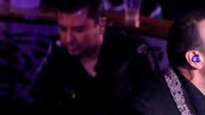 Aguilar estuvo acompañado en el escenario por sus hijos Ángela y Leonardo.