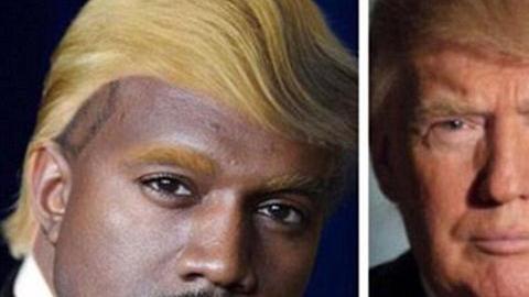 Kanye fue comparado con Donald Trump, uno de los candidatos más polémicos.