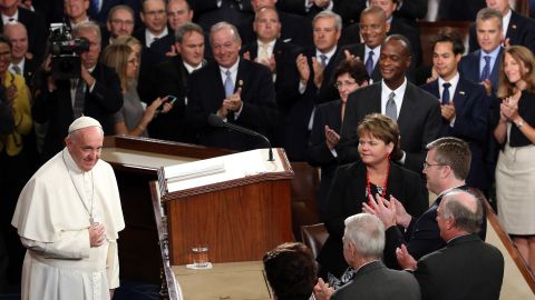 El Papa Francisco se dirige el Congreso en pleno de EEUU.