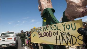 protesta muerte patrulla fronteriza