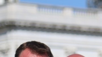 Jon Stewart en el Capitolio de Washington.