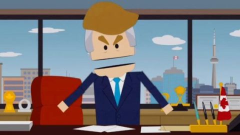 En la trama, Donald Trump es presidente de Canadá.