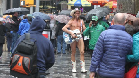 Robert Burck, ícono de Times Square