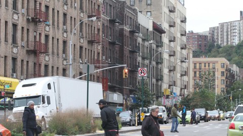 Vista de una zona de Inwood, Manhattan.