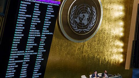De nuevo, la moción contó con un apoyo masivo, un récord de 191 países votaron a favor