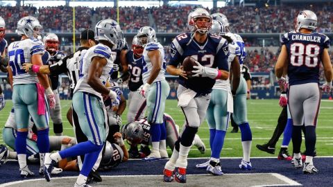 Tom Brady volvió a liderar la ofensiva de Nueva Inglaterra.