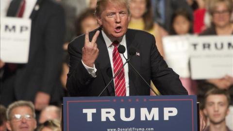 Donald Trump, precandidato republicano a la presidencia de 2016.