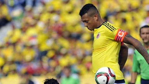 Freddy Guarin durante el partido ante Perú.