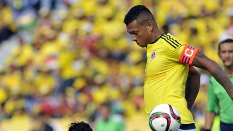 Freddy Guarin durante el partido ante Perú.