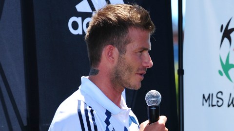 Beckham y Zidane fueron compañeros de equipo en la era galáctica del Real Madrid.