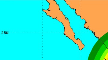 Patricia podría tocar tierra con vientos de hasta 130 millas por hora.