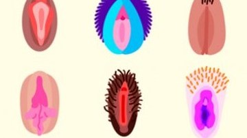 Algunos de los emojis en forma de vagina, creados por Flirtmoji.