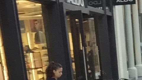 Jorge Viera y su novia Anna en las calles del SoHo.