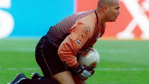 José Luis Chilavert durante el Mundial de 2002.