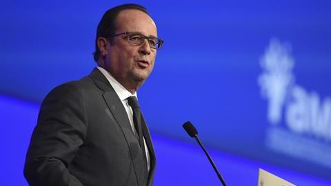 Francois Hollande, presidente de Francia.