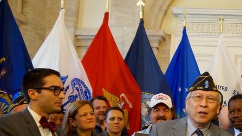 Veteranos en City Hall