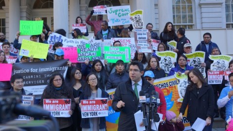 Protesta DACA-DAPA  escalinatas City Hall