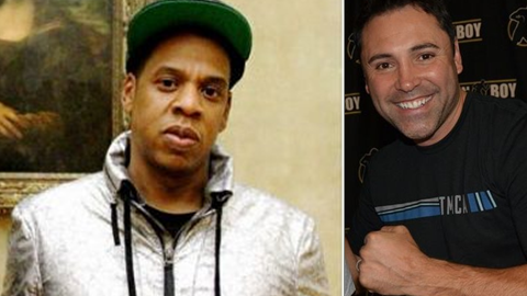 Jay Z y Oscar de la Hoya.
