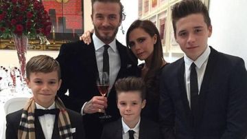 Los Beckham son una familia muy unida.