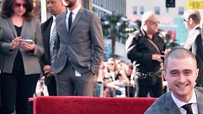 Radcliffe estuvo acompañado en el evento por el humorista Chris Hardwick y el cineasta Chris Columbus.