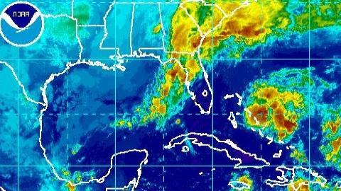 Imágenes de satâlite de Kate.