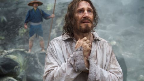 Liam Neeson en una escena de 'Silence', que se estrenará el año que viene.