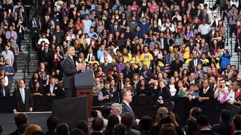 Hace un año, en Las Vegas, el Presidente Obama anunció las órdenes ejecutivas de inmigración para legalizar a  indocumentados en forma temporal.