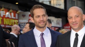 De izq. a der., los actores Paul Walker, Vin Diesel y Tyrese Gibson en plena promoción de "Fast & Furious 6" en Londres.