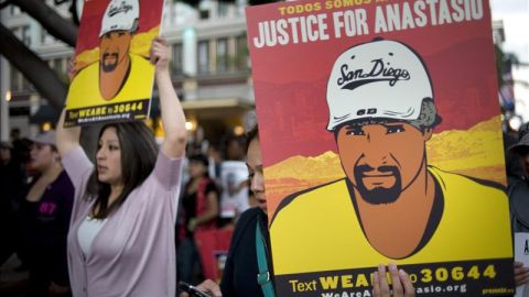 protesta patrulla fronteriza muerte