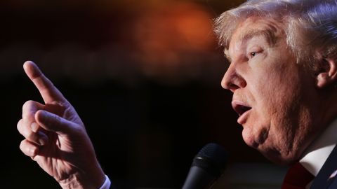 El candidato presidencial republicano Donald Trump.