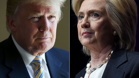 Trump y Clinton.