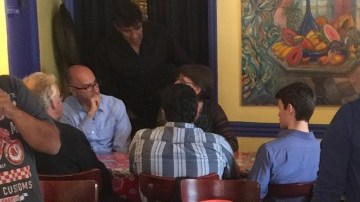 Clara Chaumont con Jorge Viera en Zafra.