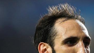 Saúl Ñíguez festeja el primer gol del Atleti.