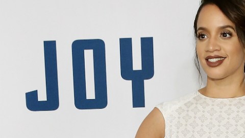Polanco brilló en el estreno de su película "Joy", en Nueva York.