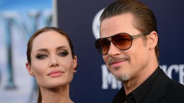 Actress Angelina Jolie and Brad Pitt