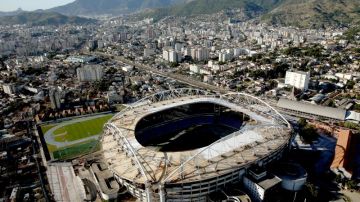 Vista aérea del Estadio Olímpico de Río de Janeiro, sede principal de los Juegos de 2016.