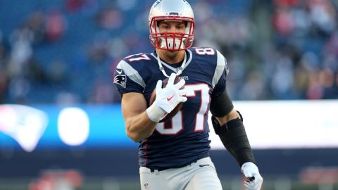 Rob Gronkowski, el amuleto de los Patriots.