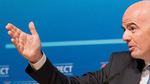 El secretario general de la UEFA y candidato a la presidencia de la FIFA, Gianni Infantino.